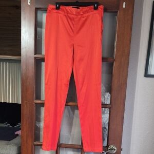 H&M  Bright Red-Orange Slim Dress Pants